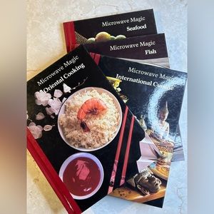 vintage 1988 microwave magic hardcover cookbook bundle books